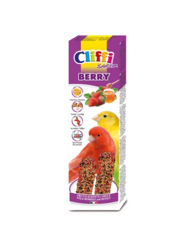 Cliffi Sticks Canarini Frutti di bosco e Miele 60g.