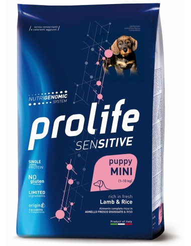 Prolife Sensitive Puppy Mini Lamb & Rice 7kg.