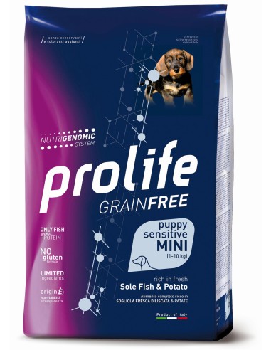 Prolife Grain Free Sensitive Puppy Mini Sole Fish & Potato 600gr.