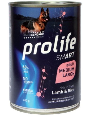Prolife Smart Adult Medium-Large Lamb & Rice 800gr.
