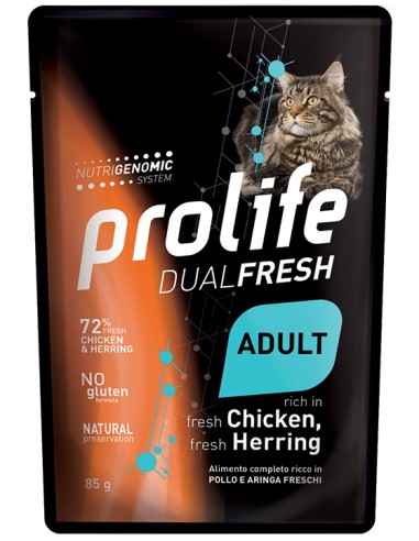 Prolife Dual Fresh Adult fresh Chicken, fresh Herring 85gr.