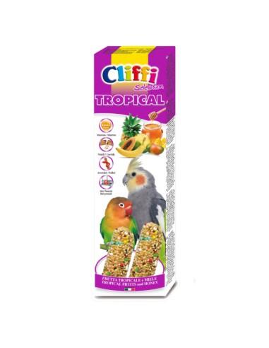 Cliffi Sticks Parrocchetti Frutti tropicali e Miele 150g.